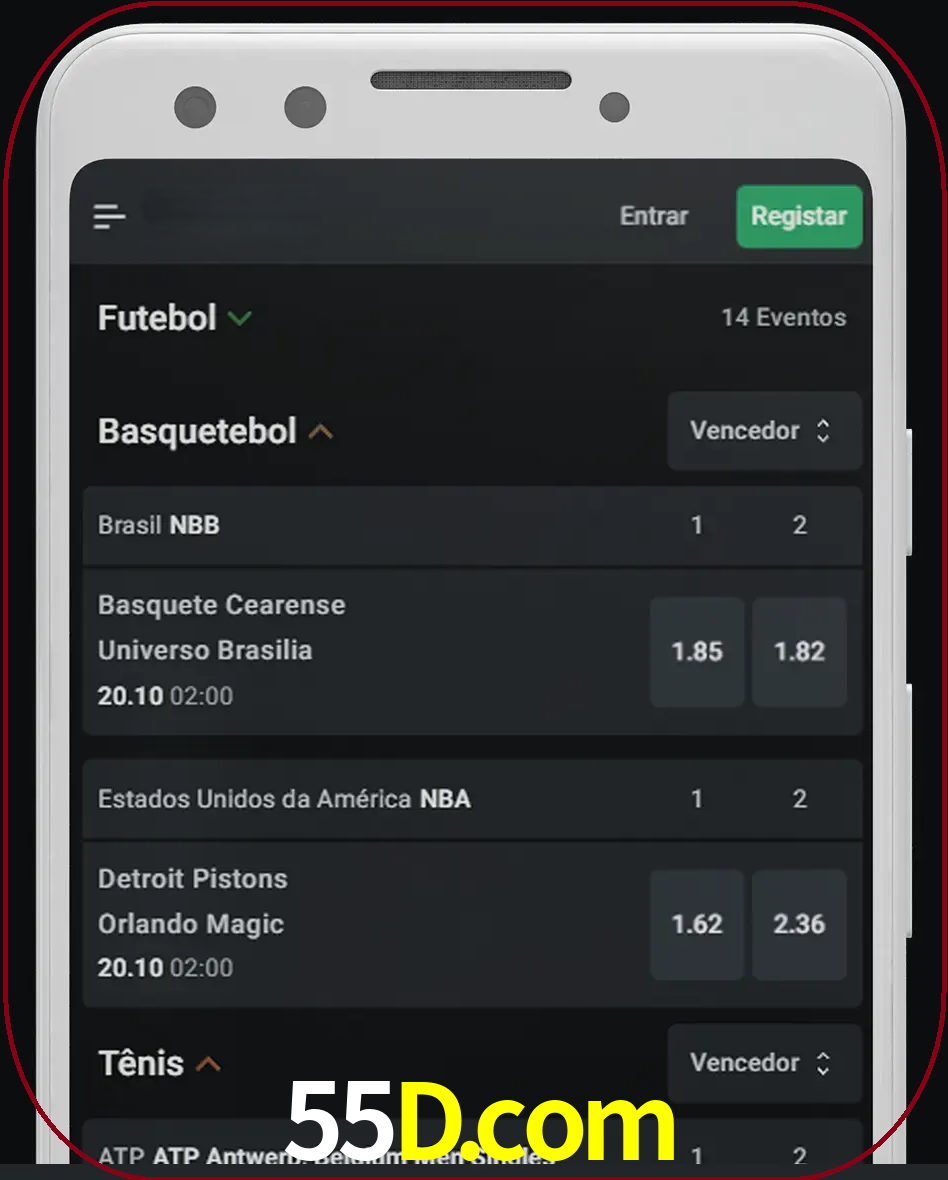 Aposte e assista aos esportes em formato ao vivo.